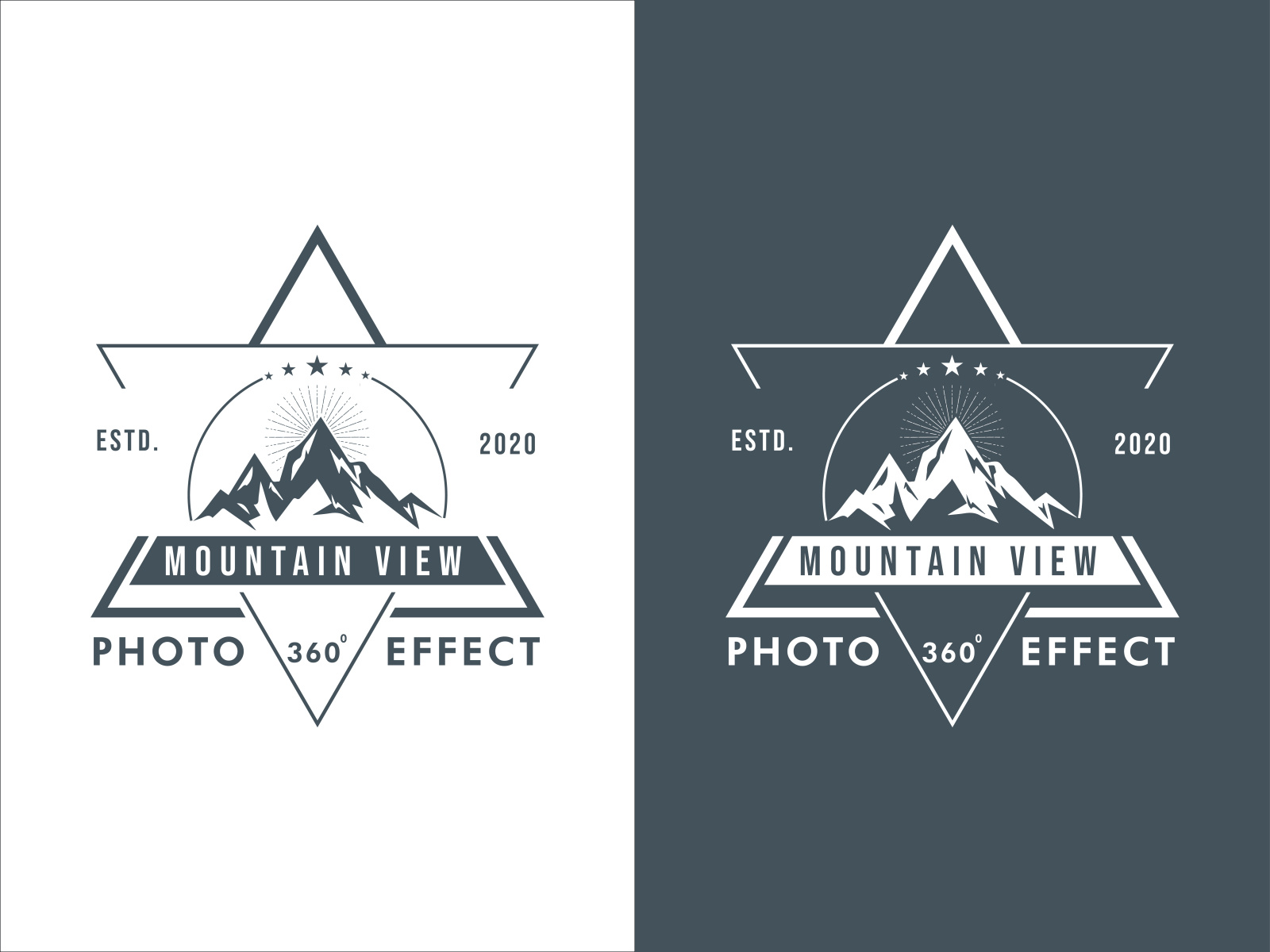 Mountain Photography Photo Effect Studio Logo by skinishat on Dribbble