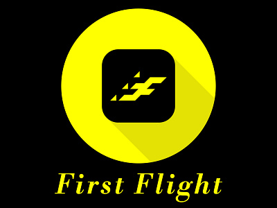 Air Lines Company - F Letter - Air Jet Logo - Modern Minimalist