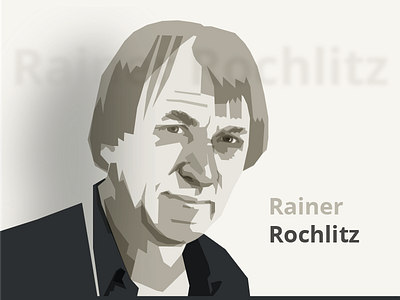 Le Magazine littéraire editorial illustration portrait rainer rochlitz rainer rochlitz