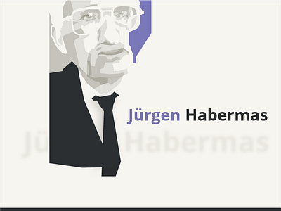 Le Magazine littéraire editorial illustration jürgen habermas jürgen habermas minimal portrait