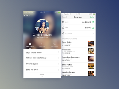 Dating App Mockup