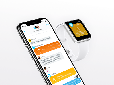 Nest Chat Integration applewatch chat ios iphonex messaging nest protect prototype thermostat watchos