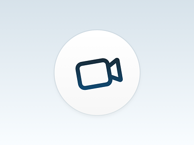 Video App app clean clear icon simple video white