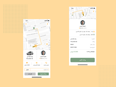 Online Taxi Booking App app design flat icon illustrator minimal typography ui ux website