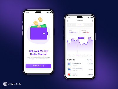 Financial app design