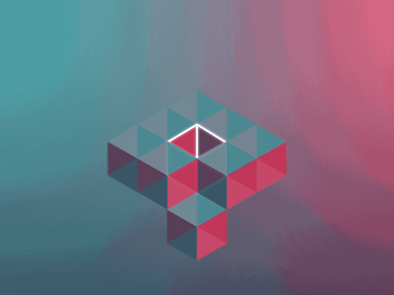 Letter Q | Isometric Ae after effects animation aftereffects animate color cube isometric letter lettering shapes typography