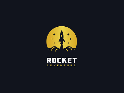 Rocket Adventure adventure branding creative creative logo illustration logo logo design minimalist logo rocket space spaceship technology