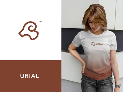 Urial branding creative creative logo design fashion goat illustration leather logo logo design minimal minimalist logo modern urial visual identity