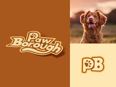 Paw Borough branding bright cat creative creative logo dog gaming graphic design illustration logo logo design modern pet game pet logo rpg