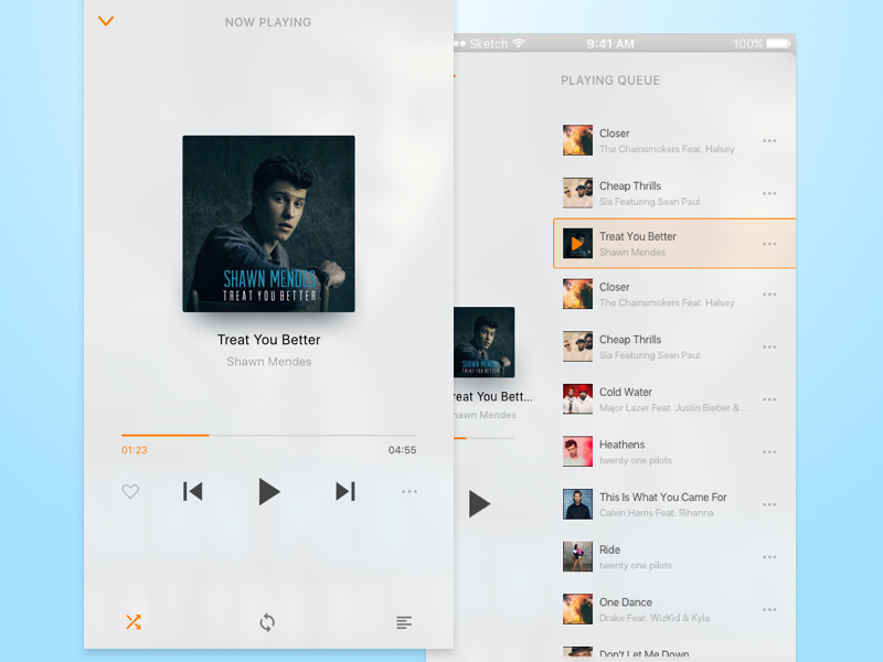 Now Playing with Queue queue playing