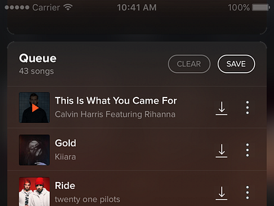 Music Player + Queue - Concept by Tanmay Saxena on Dribbble
