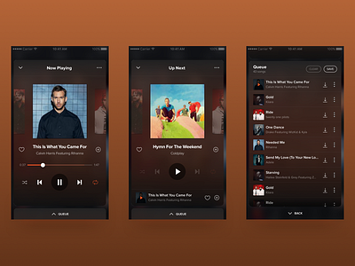 Music Player + Queue - Concept