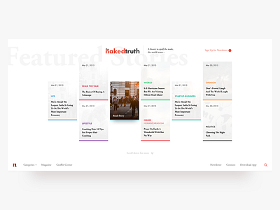 The NakedTruth - Web Design blog branding nakedtruth ui ux web
