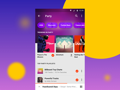 WIP - Genre Page app emotions gaana genre mobile music music player simplified ui ux