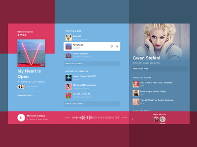 Player - Now Playing Explorer [Concept] explore music ui ux