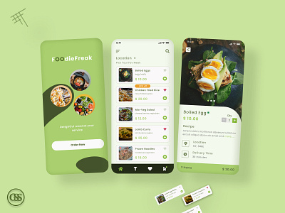 FoodieFreak App Design Concept design figmadesign food food app foodie foodordering minimal mobileuidesign uidesign ui ux visual design