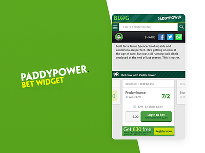 Paddy Power BetWidget