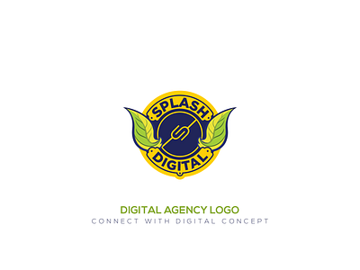 Digital Agency Logo 3d branding design icon illustration illustrator logo motion typography vector