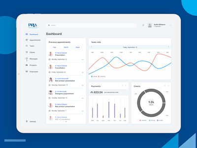 Parla Pharm - Task Management Dashboard app design dashboard medical app medical dashboard task task management ui ux design web