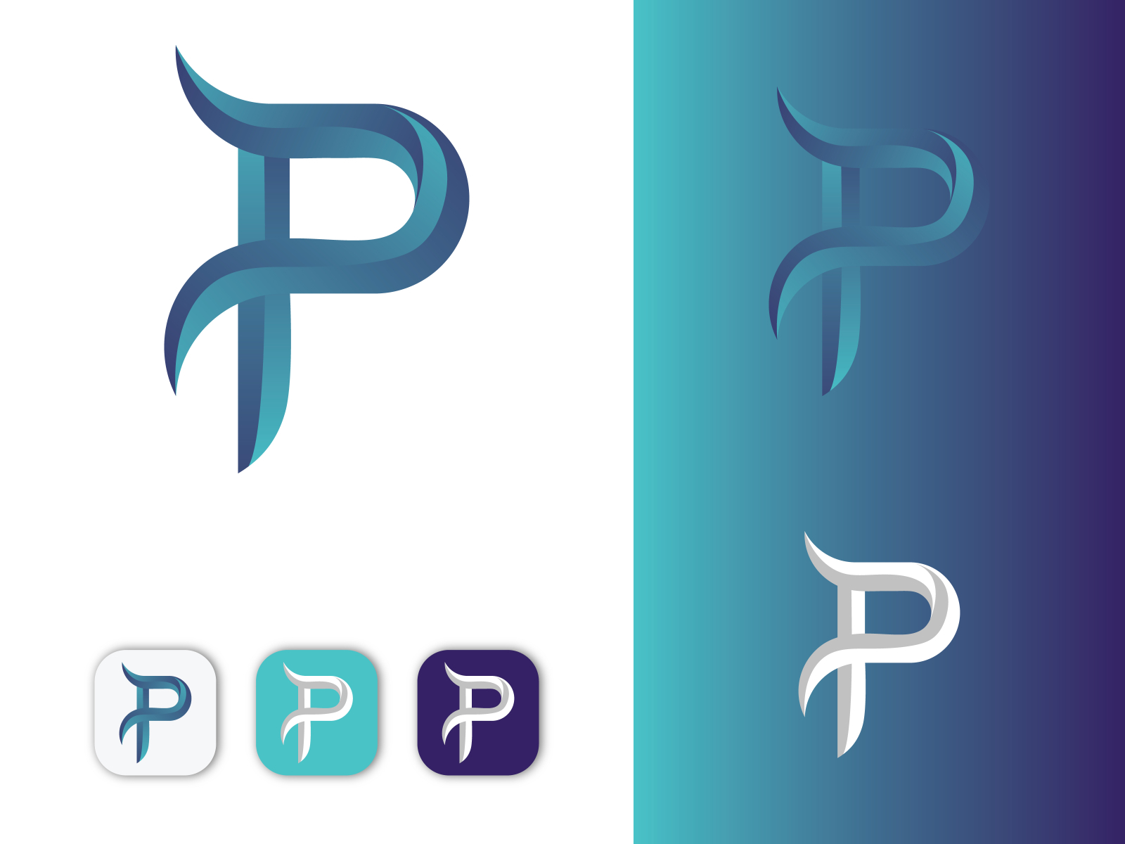 P letter by Rejaul haque on Dribbble