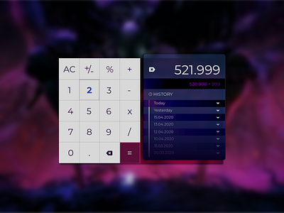 Calculator - DailyUI 004 calculator calculator ui daily ui dailyui