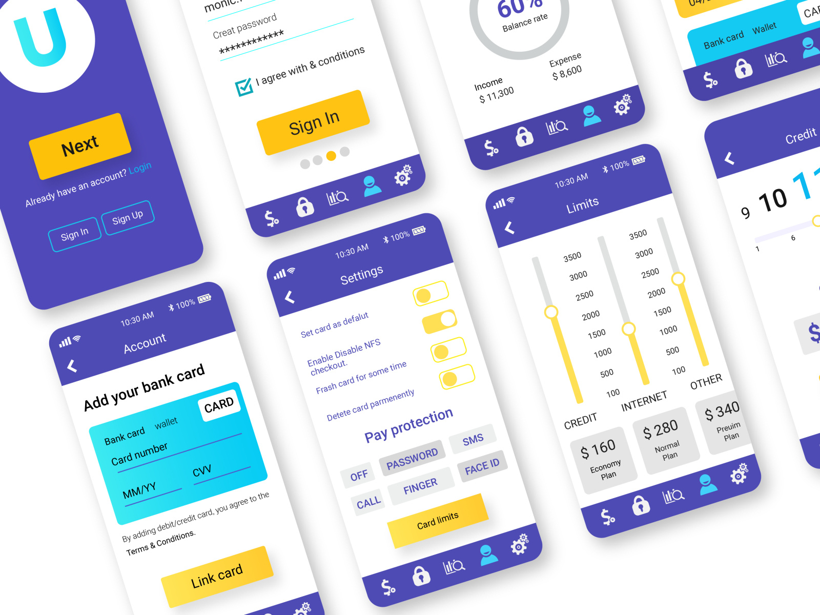 Mobile apps design by Utpal Mondal on Dribbble