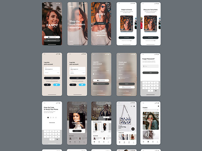 Shopping app design