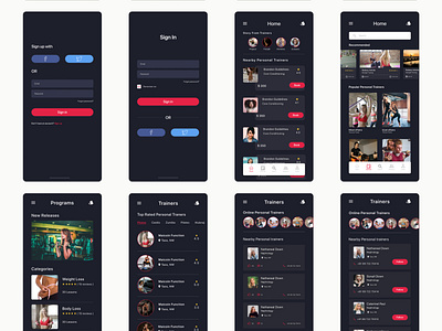 Health   Fitness app design