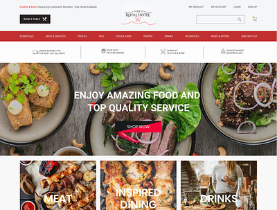 Restaurant & bar-website design app branding design illustration illustrator type typography ui uiux web website