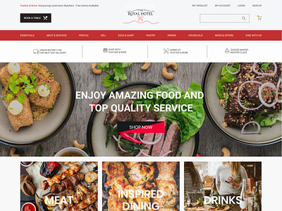 Restaurant & bar-website design