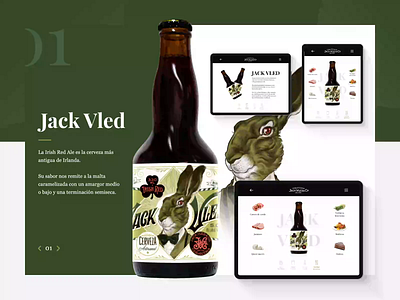 Cervezas Jack Vled & Co. aftereffects animation design beer design motion design transition ui ui design