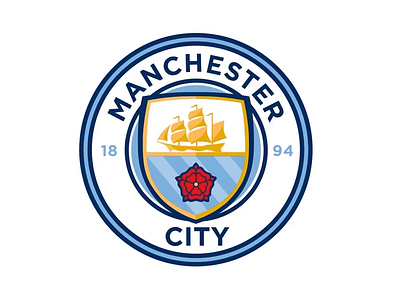 Manchester City Logo Animation 2d aftereffects animation animation design branding design graphic design logo logo animation motion graphics
