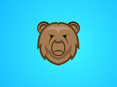 Bear bear hibernation icon logo stay at home