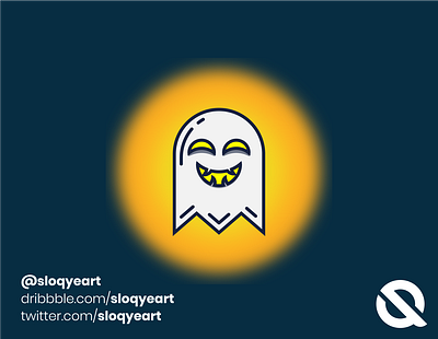 Hallowen Ghost art branding design ghost halloween icon illustration logo ui vector