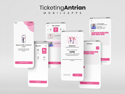 TicketingAntrian Mobile Apps UI UX