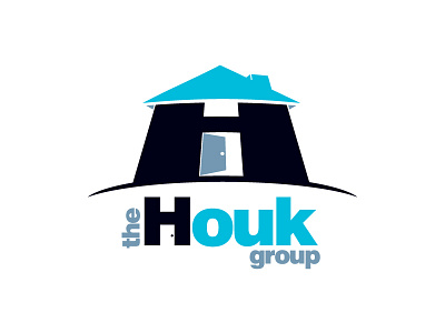 The Houk Group Logo brand development branding design logo louisiana real estate