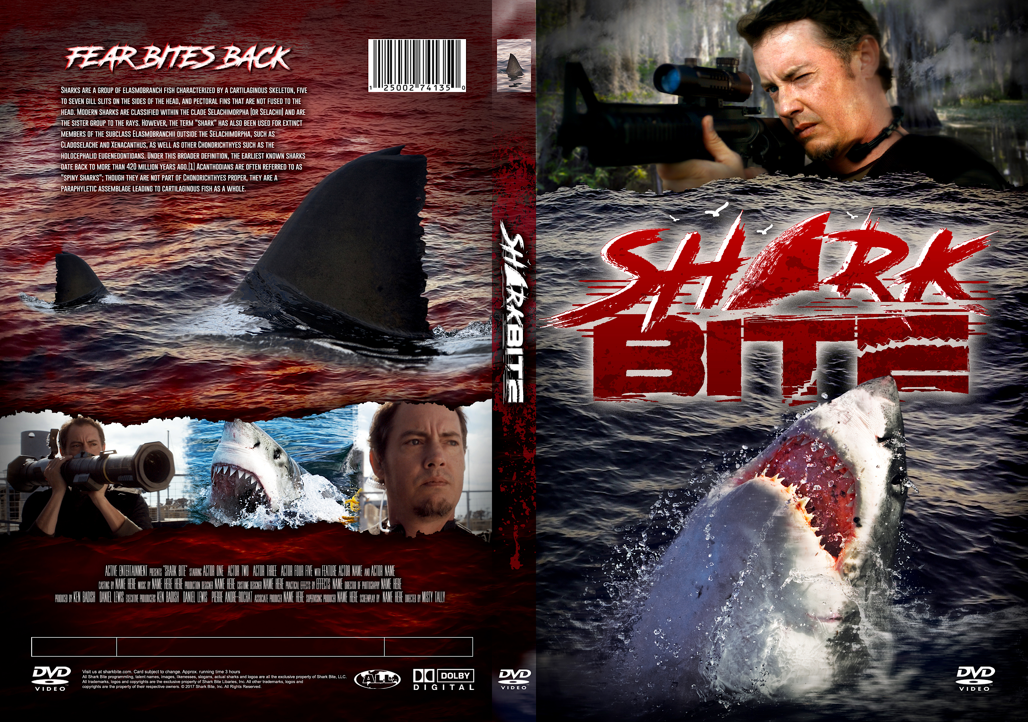 Shark Bite Logo & DVD Case Design by Blake Breaux on Dribbble
