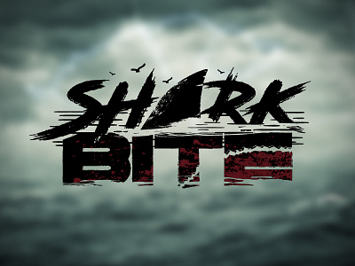 Shark Bite Logo & DVD Case Design brand development branding design logo louisiana movie shark
