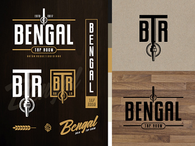 Bengal Tap Room Logo Design baton rouge bengal tap room brand brand identity btr logo logo design