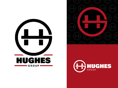 Hughes Group Logo Design baton rouge brand development brand identity design logo real estate