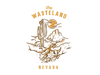 Wasteland animation branding design icon illustration illustrator logo minimal type vector