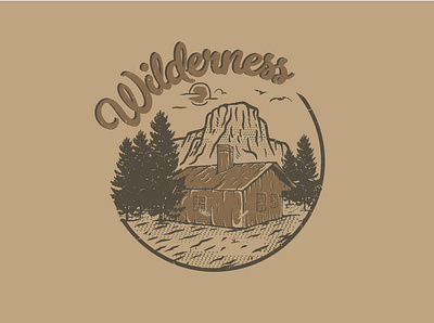 Wilderness branding design illustration illustrator logo vector vector clothing vintage