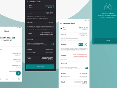 Poloniex Mobile Withdrawals (Android) android bitcoin crypto mobile native product design sketch trade ui wallet withdraw withdrawal