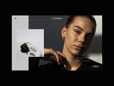 The Ordinary. cosmetics ecommerce ecommerce design fashion header layout minimal modern photography skin skincare typography whitespace