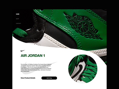 NIKE Website Header air jordan ecommerce header layout modern nike air photography sport web design whitespace