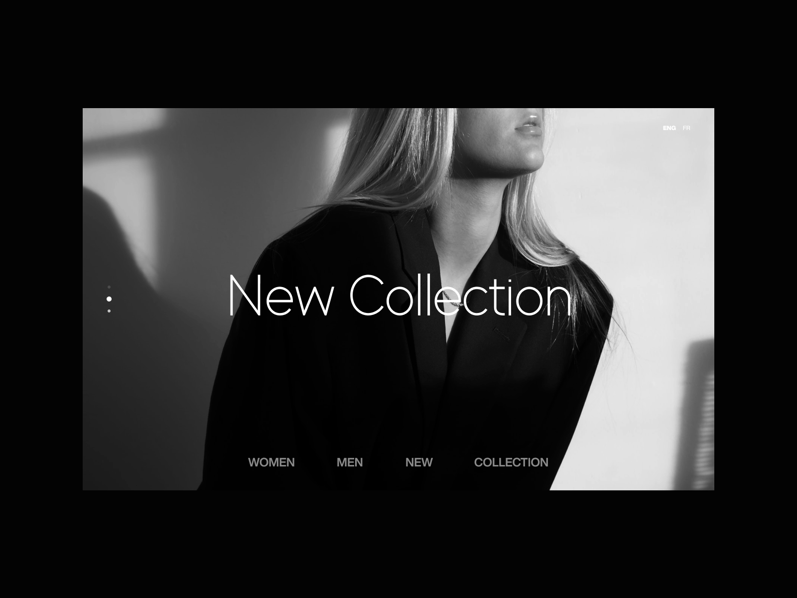 Fashion I Online Shop accessories ecommerce ecommerce design fashion header layout minimal minimalist modern photography typography