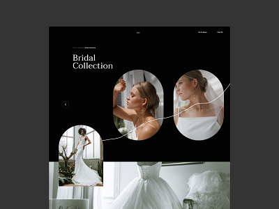 Bridal Collection bride ecommerce ecommerce design fashion header layout minimal minimalist modern photography typography