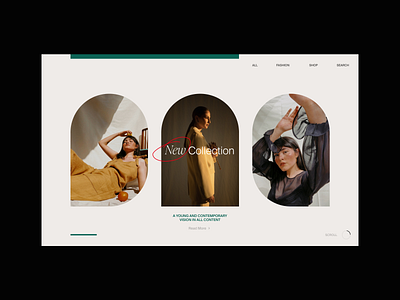 Fashion I Online Shop III ecommerce fashion layout minimal modern typography