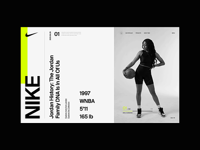 NIKE ecommerce layout minimal minimalist modern nike typography ui
