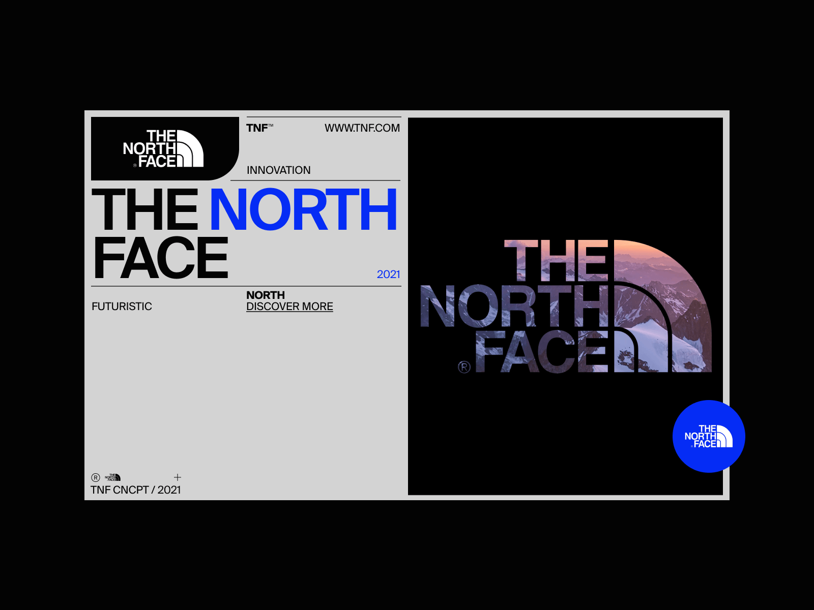 THE NORTH FACE — Exploration design ecommerce layout minimal modern typography